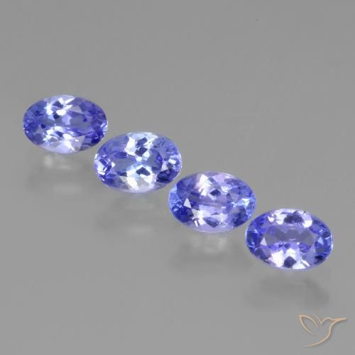 1.91ctw Natürlicher violett-blau Tansanit, Oval, VVS-VS, Photo A