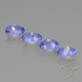 1.91 ct natürliche violett-blau Tansanit-Edelsteine, Oval, VVS-VS