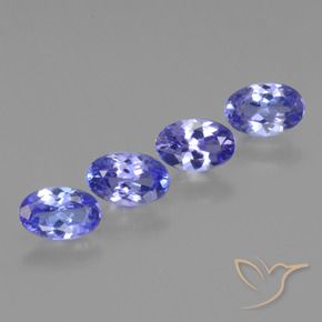 1.81 ct natürliche Mittelblau Tansanit-Edelsteine, Oval, VVS-VS