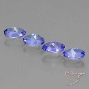 1.81 ct natürliche Mittelblau Tansanit-Edelsteine, Oval, VVS-VS