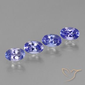 1.83 ct natürliche Intensives Blau Tansanit-Edelsteine, Oval, VVS-VS