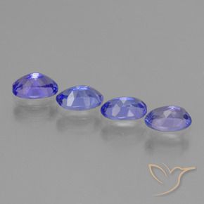 1.83 ct natürliche Intensives Blau Tansanit-Edelsteine, Oval, VVS-VS