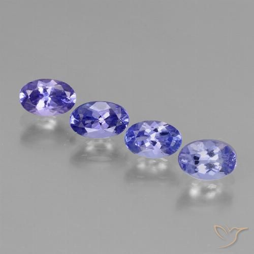 1.86ctw Natürlicher Intensives Violettblau Tansanit, Oval, VVS-VS
