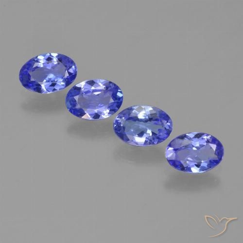 2,08 ct natürliche blauer Tansanit-Edelsteine, Oval Schliff, VVS-VS