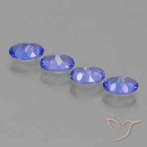 2,08 ct natürliche blauer Tansanit-Edelsteine, Oval Schliff, VVS-VS