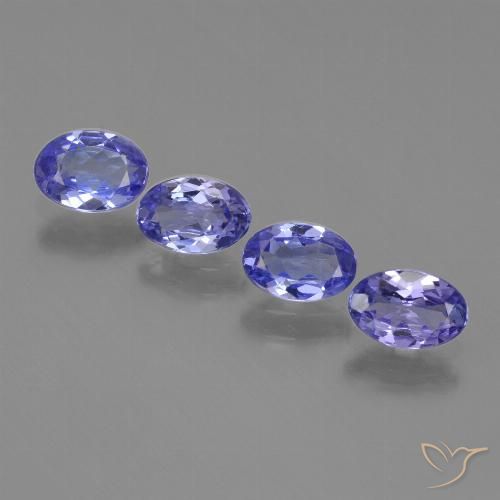 1.75ctw Natürlicher Intensives Blau Tansanit, Oval, VVS-VS