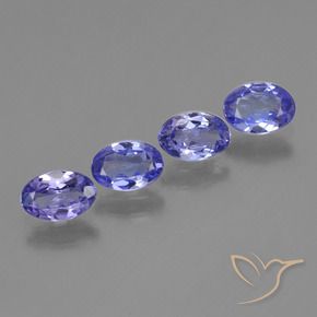 1.75 ct natürliche Intensives Blau Tansanit-Edelsteine, Oval, VVS-VS