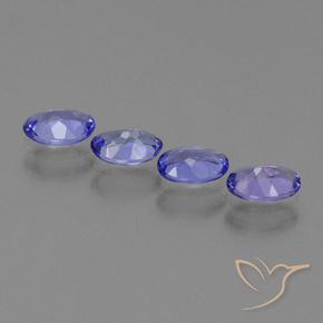 1.75 ct natürliche Intensives Blau Tansanit-Edelsteine, Oval, VVS-VS