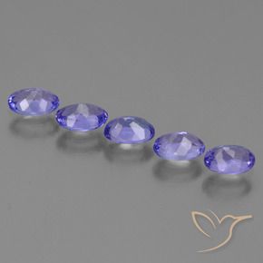 2.01 ct natürliche Intensives Violettblau Tansanit-Edelsteine, Oval, VVS-VS