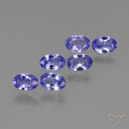 2.18 ct natürliche Intensives Violettblau Tansanit-Edelsteine, Oval Schliff, VS
