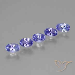 1.90 ct natürliche Intensives Violettblau Tansanit-Edelsteine, Oval, VS