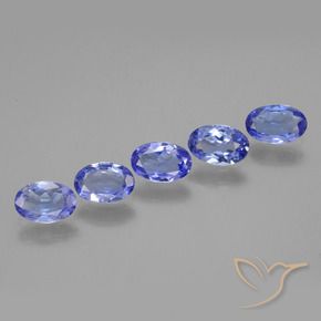2.09 ct natürliche Intensives Violettblau Tansanit-Edelsteine, Oval, VS