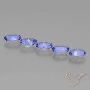 2.09 ct natürliche Intensives Violettblau Tansanit-Edelsteine, Oval, VS