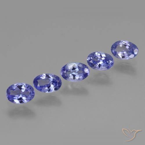 2.80ctw Natürlicher violett-blau Tansanit, Oval, VVS-VS