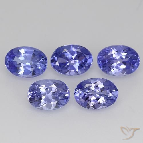 2.41ctw Natürlicher violett-blau Tansanit, Oval, VS
