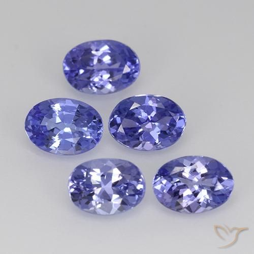 2.41 ct natürliche violett-blau Tansanit-Edelsteine, Oval, VS