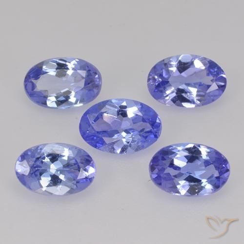 2.29 ct natürliche Intensives Violettblau Tansanit-Edelsteine, Oval, VS