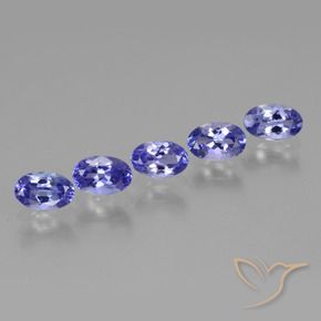 2.40 ct natürliche Intensives Violettblau Tansanit-Edelsteine, Oval, VS