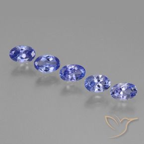 2.42 ct natürliche tiefblau Tansanit-Edelsteine, Oval, VS