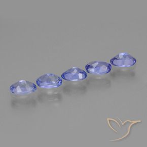 2.42 ct natürliche tiefblau Tansanit-Edelsteine, Oval, VS