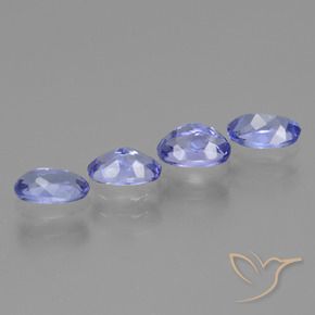 1.98 ct natürliche Intensives Violettblau Tansanit-Edelsteine, Oval, VS