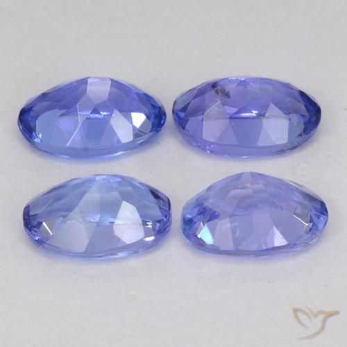2.28 ct natürliche Intensives Violettblau Tansanit-Edelsteine, Oval Schliff, VS