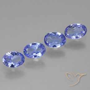 2.14 ct natürliche violett-blau Tansanit-Edelsteine, Oval, VS