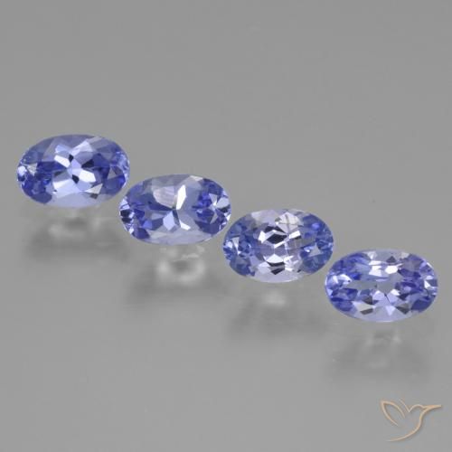2.17 ct natürliche Intensives Violettblau Tansanit-Edelsteine, Oval, VS