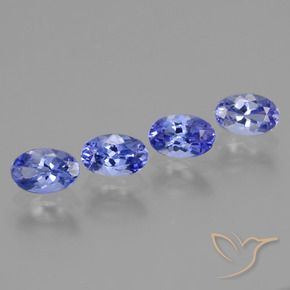 1.95 ct natürliche tiefviolett-blau Tansanit-Edelsteine, Oval, VS