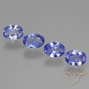 2.21 ct natürliche Intensives Violettblau Tansanit-Edelsteine, Oval, VS