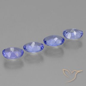 2.21 ct natürliche Intensives Violettblau Tansanit-Edelsteine, Oval, VS