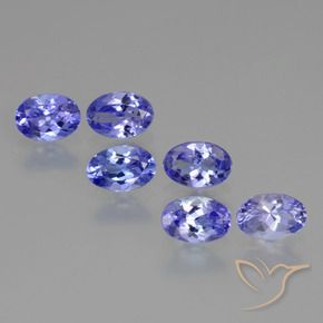 2.44 ct natürliche Intensives Violettblau Tansanit-Edelsteine, Oval, VVS-VS