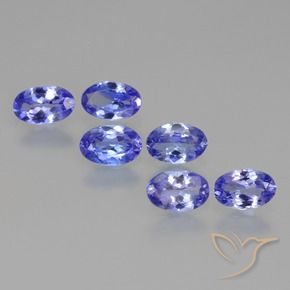 2.39 ct natürliche tiefviolett-blau Tansanit-Edelsteine, Oval, VVS-VS
