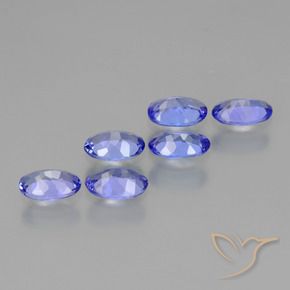 2.39 ct natürliche tiefviolett-blau Tansanit-Edelsteine, Oval, VVS-VS