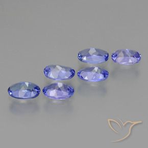 2.88 ct natürliche Intensives Violettblau Tansanit-Edelsteine, Oval, VS