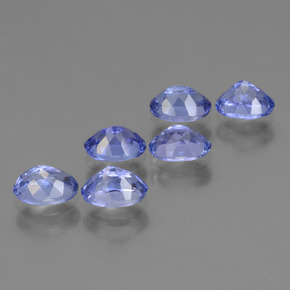 3,39 ct natürliche blauer Tansanit-Edelsteine, Oval Schliff, VVS-VS