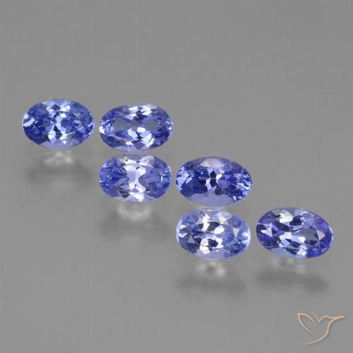 2.53ctw Natürlicher Tiefviolettes Blau Tansanit, Oval, VVS-VS