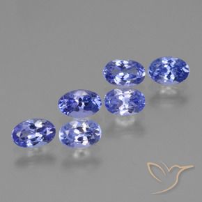 2.53 ct natürliche Tiefviolettes Blau Tansanit-Edelsteine, Oval, VVS-VS