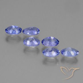 2.53 ct natürliche Tiefviolettes Blau Tansanit-Edelsteine, Oval, VVS-VS