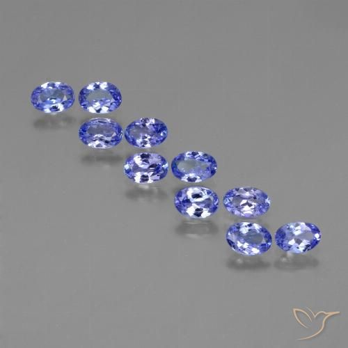 3.52ctw Natürlicher Intensives Violettblau Tansanit, Oval, VVS-VS