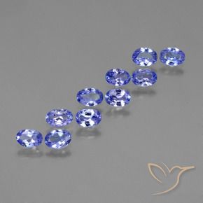 3.52 ct natürliche Intensives Violettblau Tansanit-Edelsteine, Oval, VVS-VS