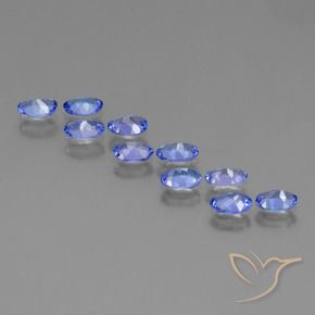 3.52 ct natürliche Intensives Violettblau Tansanit-Edelsteine, Oval, VVS-VS