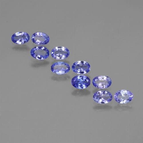 3,96 ct natürliche blauer Tansanit-Edelsteine, Oval Schliff, VVS-VS