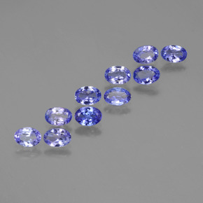 3,96 ct natürliche blauer Tansanit-Edelsteine, Oval Schliff, VVS-VS