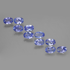 4,33 ct natürliche blauer Tansanit-Edelsteine, Oval Schliff, VVS-VS