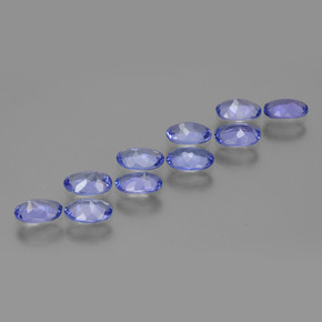 4,33 ct natürliche blauer Tansanit-Edelsteine, Oval Schliff, VVS-VS