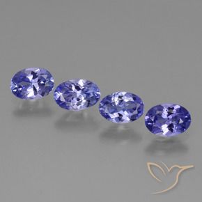 1.80 ct natürliche violett-blau Tansanit-Edelsteine, Oval, VS