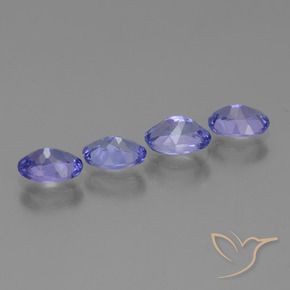 1.80 ct natürliche violett-blau Tansanit-Edelsteine, Oval, VS