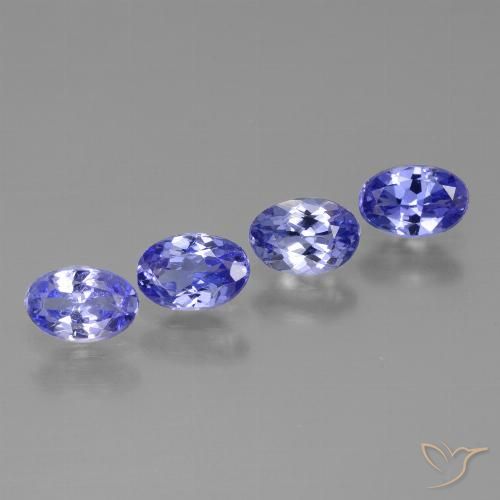 1.73ctw Natürlicher Intensives Violettblau Tansanit, Oval, VS
