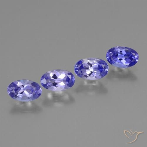 1.77ctw Natürlicher Intensives Violettblau Tansanit, Oval, VS